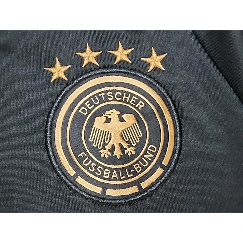 Adidas Mens 1/4 Zip Pull Over Germany Deutscher Fussball-Bund S Soccer Hoodie